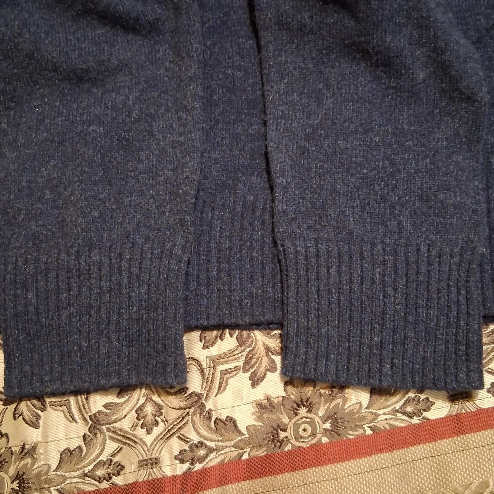 J. Crew Rugger Merino Knit For Wool Blend Sweater Navy Blue SxXLT Pullover‎
